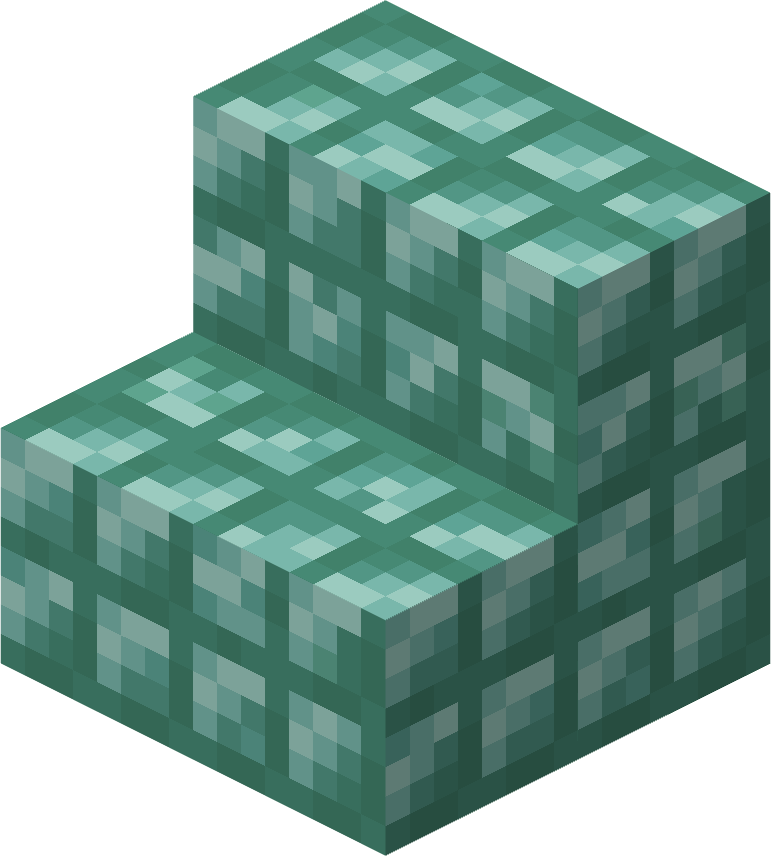 Prismarine Tile Stairs